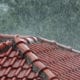heavy rain on a roof