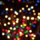 fairy lights at night